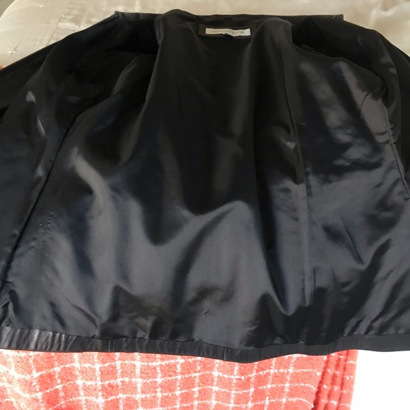 HOST PICK Liz Claiborne Black Leather Jacket w/zipper closure tiny blemish Sz. M - Picture 11 of 11